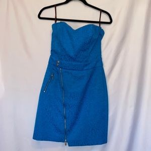 Neon Blue Cocktail Dress